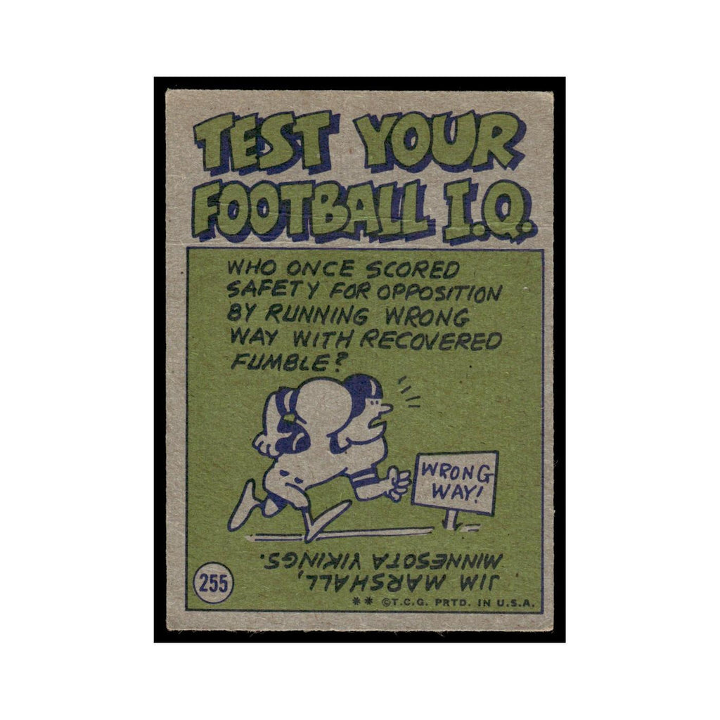 1972 Topps (Damaged) Vic Washington 49ers #255
