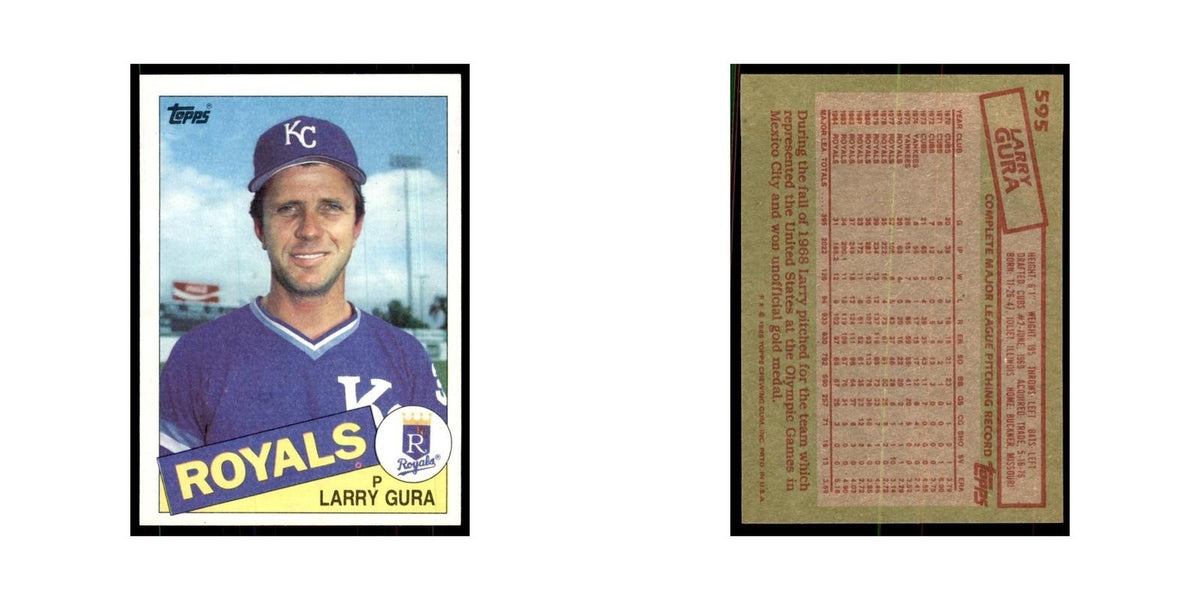 1985 Topps Larry Gura Baseball Cards #595