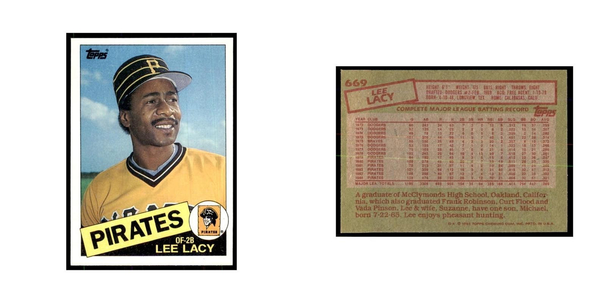 1985 Topps Lee Lacy Baseball Cards #669