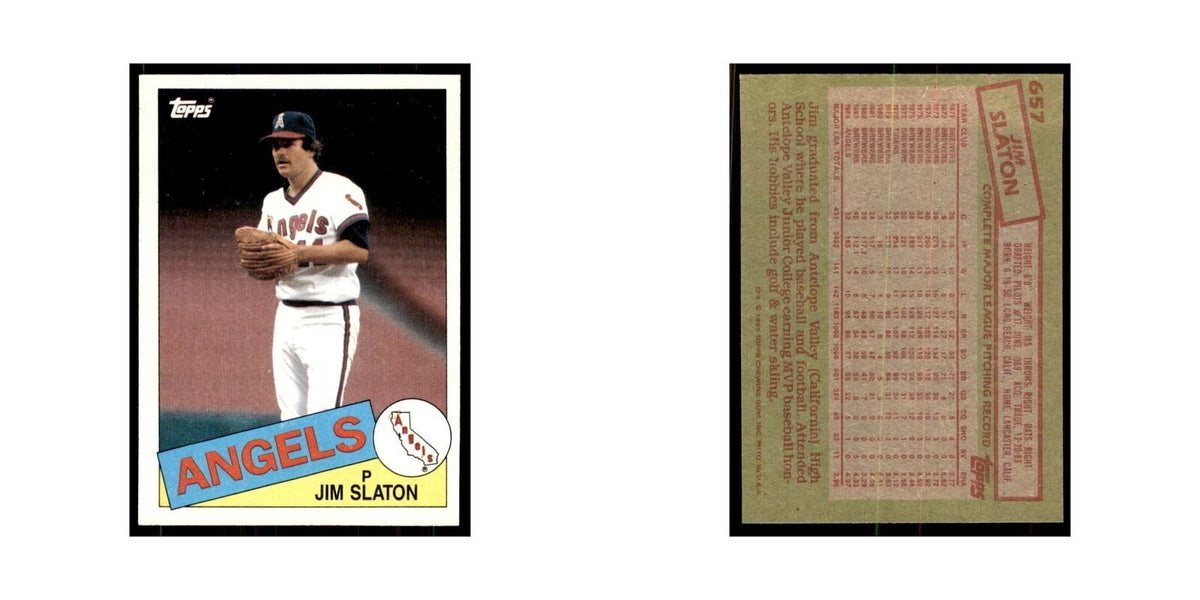 1985 Topps Jim Slaton Baseball Cards #657
