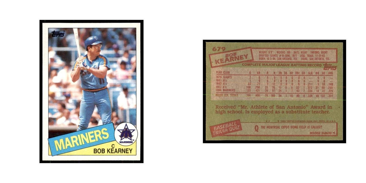 1985 Topps Bob Kearney Baseball Cards #679