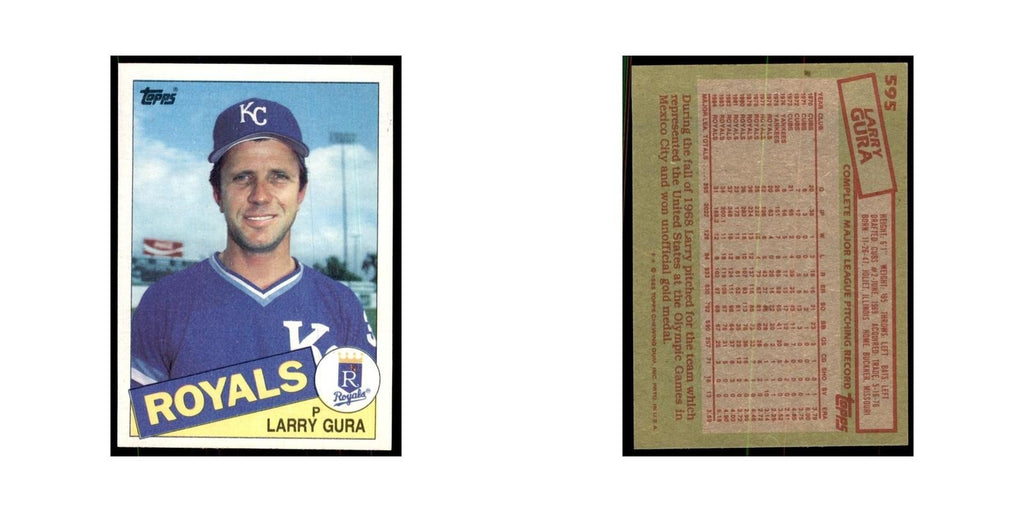 1985 Topps Larry Gura Baseball Cards #595