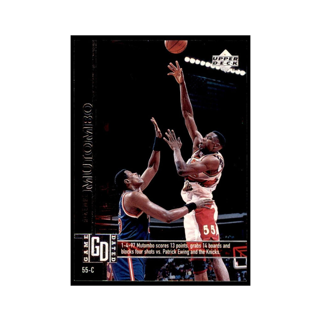 Dikembe Mutombo 1997 Upper Deck Game Dated Memorable Moments #4 Atlanta Hawks NM