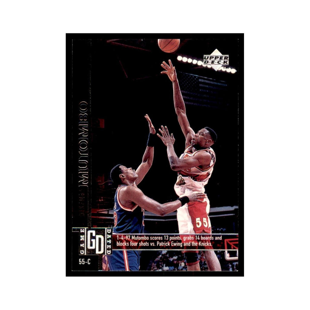 Dikembe Mutombo 1997 Upper Deck Game Dated Memorable Moments #4 Atlanta Hawks NM