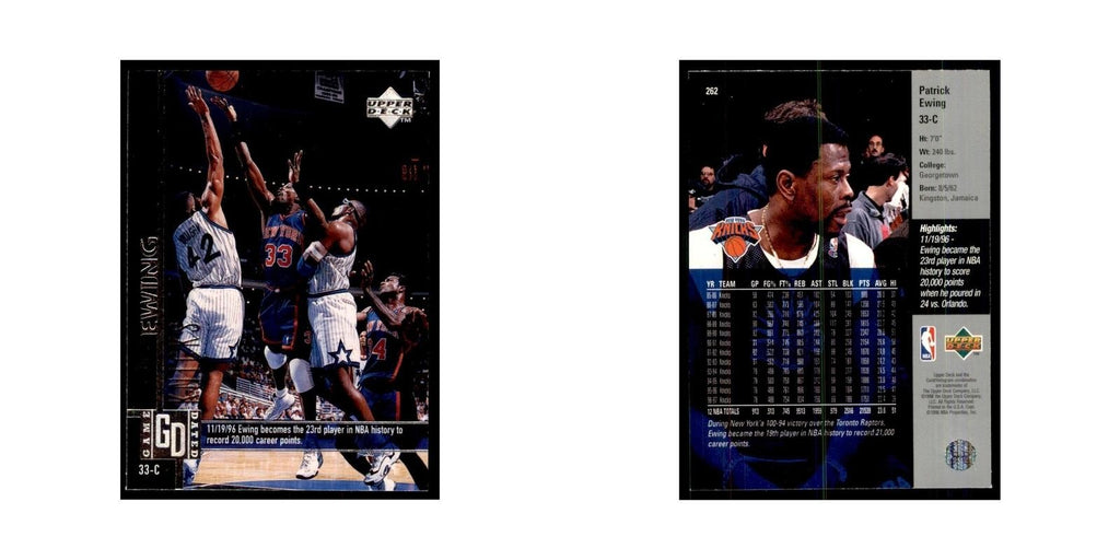 Patrick Ewing 1997 Upper Deck #262 New York Knicks Basketball Card NM