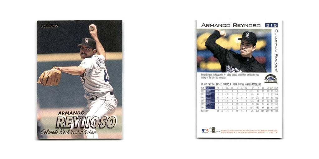 Armando Reynoso 1997 Fleer #316 Colorado Rockies Baseball Card NM