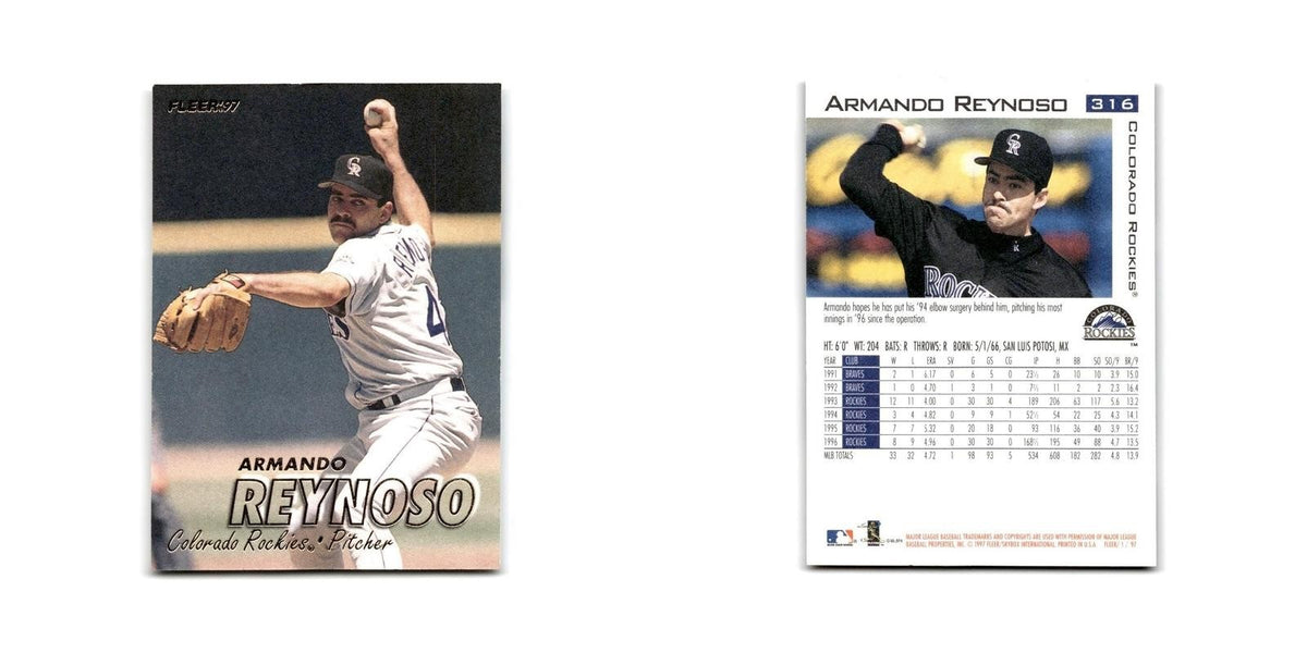 Armando Reynoso 1997 Fleer #316 Colorado Rockies Baseball Card NM