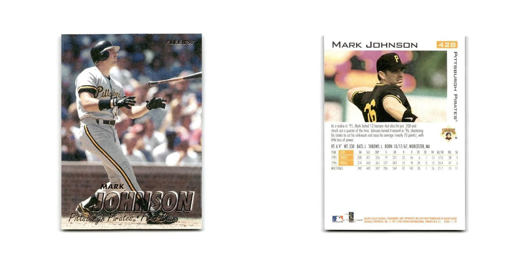 Mark Johnson 1997 Fleer #428 Pittsburgh Pirates Baseball Card NM