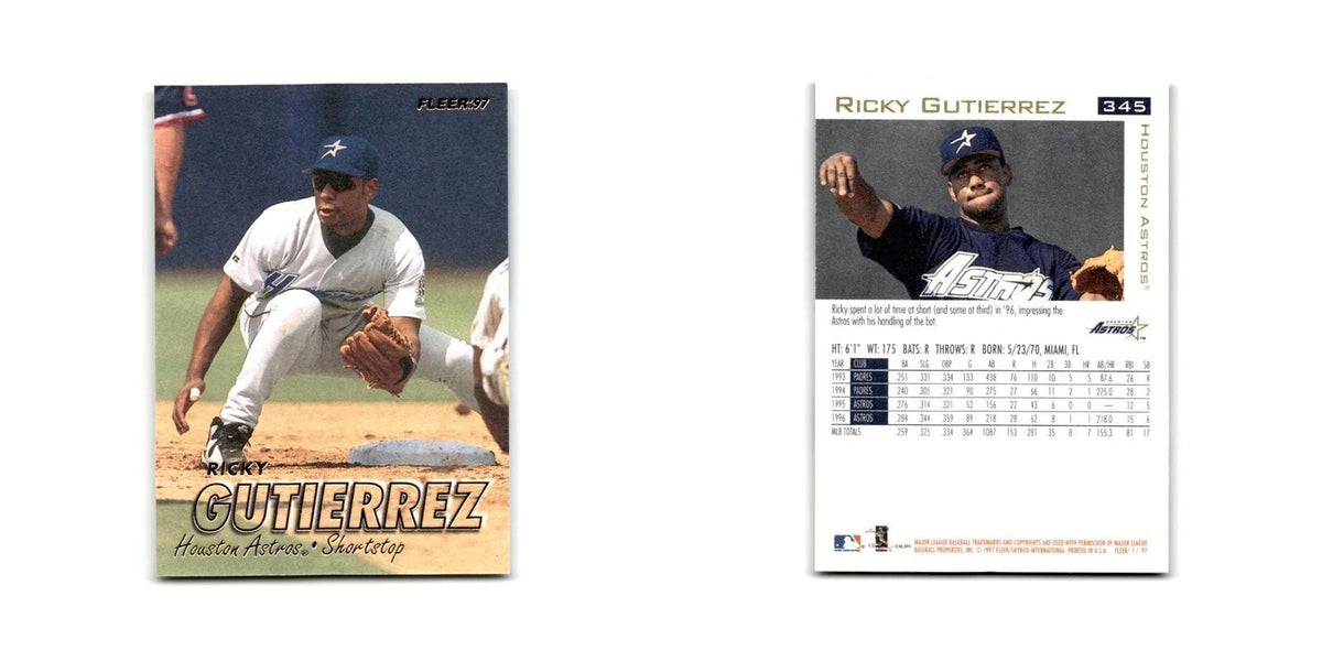 Ricky Gutierrez 1997 Fleer #345 Houston Astros Baseball Card NM