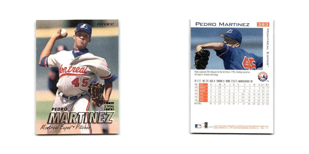 Pedro Martinez 1997 Fleer #383 Montreal Expos Baseball Card NM