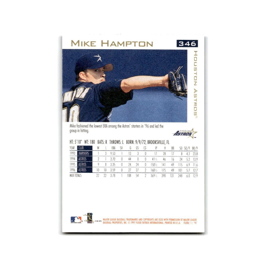 Mike Hampton 1997 Fleer #346 Houston Astros Baseball Card NM