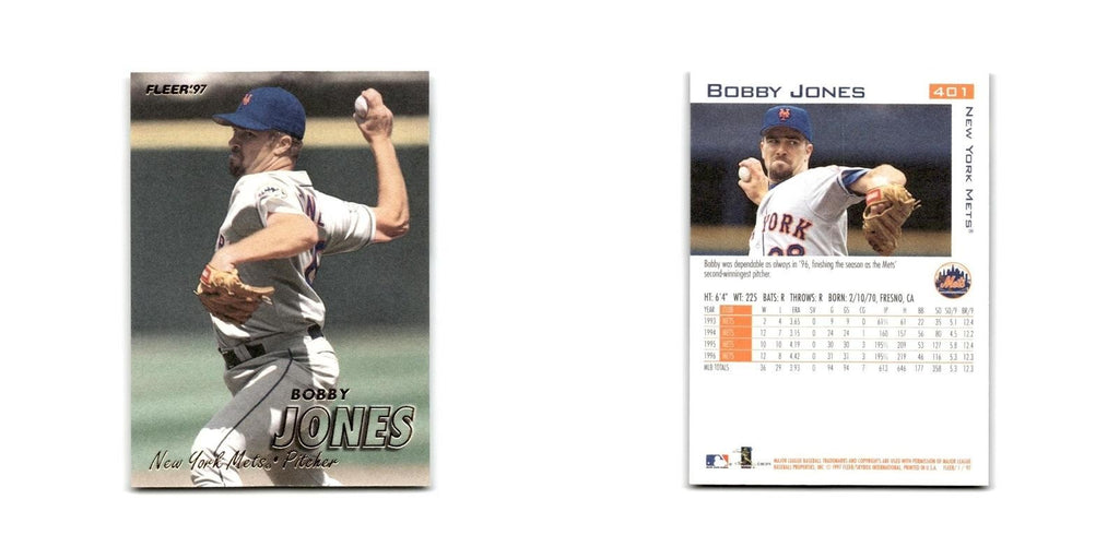 Bobby Jones 1997 Fleer #401 New York Mets Baseball Card NM