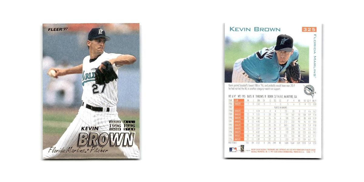 Kevin Brown 1997 Fleer #325 Florida Marlins Baseball Card NM