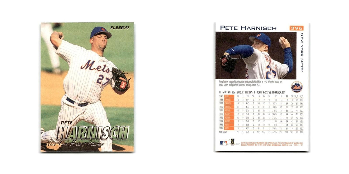 Pete Harnisch 1997 Fleer #396 New York Mets Baseball Card NM