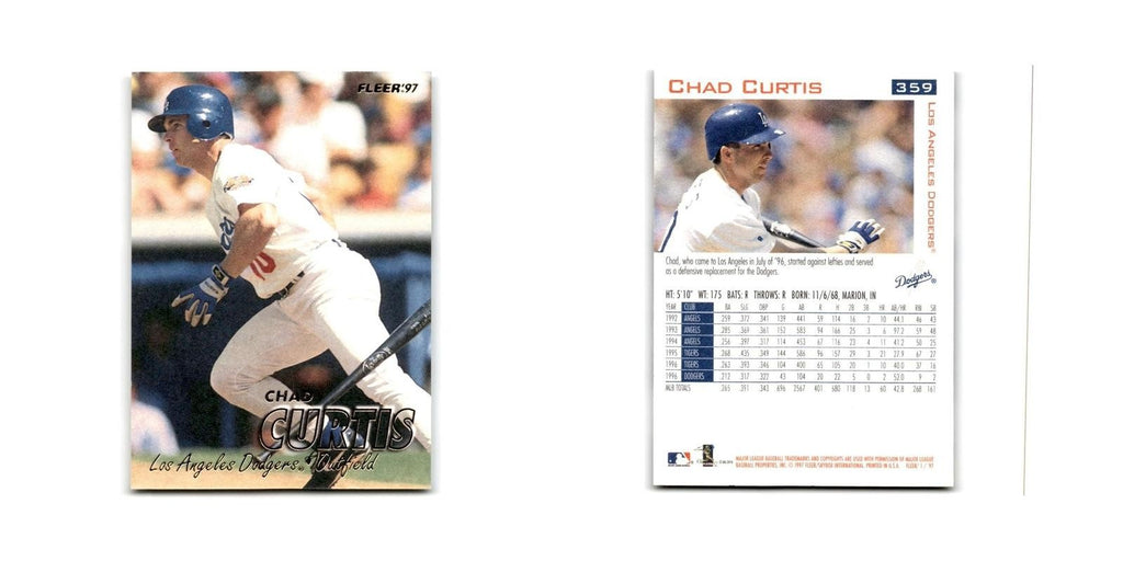 Chad Curtis 1997 Fleer #359 Los Angeles Dodgers Baseball Card NM