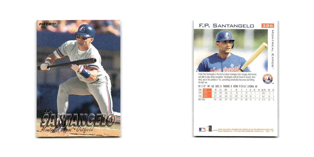 F.P. Santangelo 1997 Fleer #386 Montreal Expos Baseball Card NM