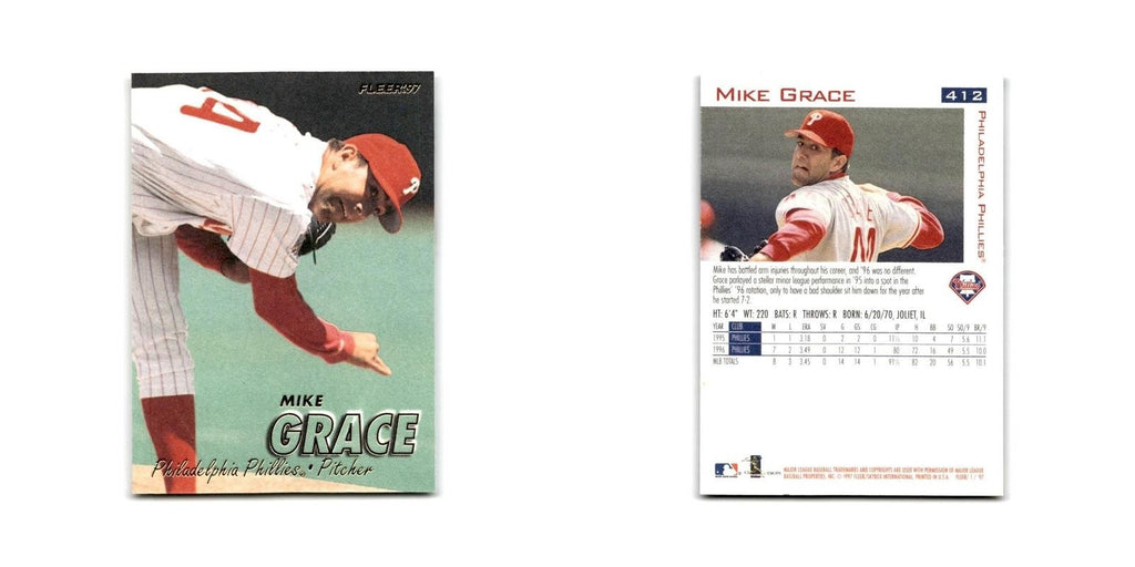 Mike Grace 1997 Fleer #412 Philadelphia Phillies Baseball Card NM