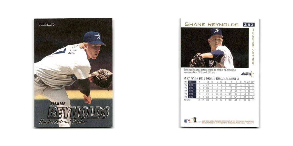 Shane Reynolds 1997 Fleer #353 Houston Astros Baseball Card NM