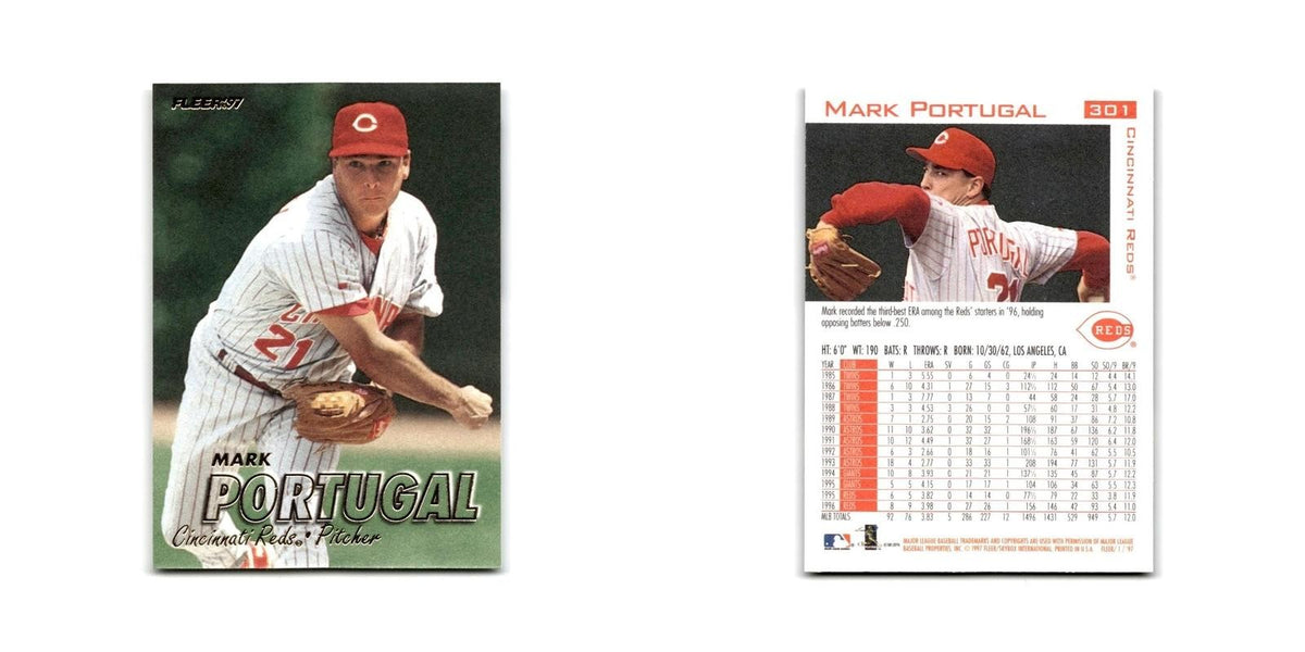 Mark Portugal 1997 Fleer #301 Cincinnati Reds Baseball Card NM
