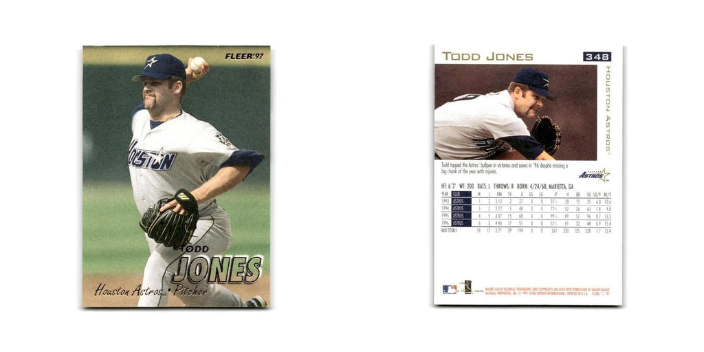 Todd Jones 1997 Fleer #348 Houston Astros Baseball Card NM