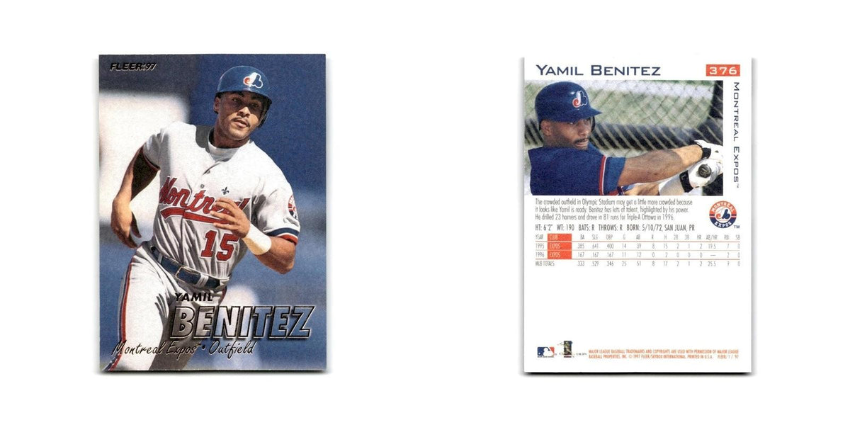 Yamil Benitez 1997 Fleer #376 Montreal Expos Baseball Card NM