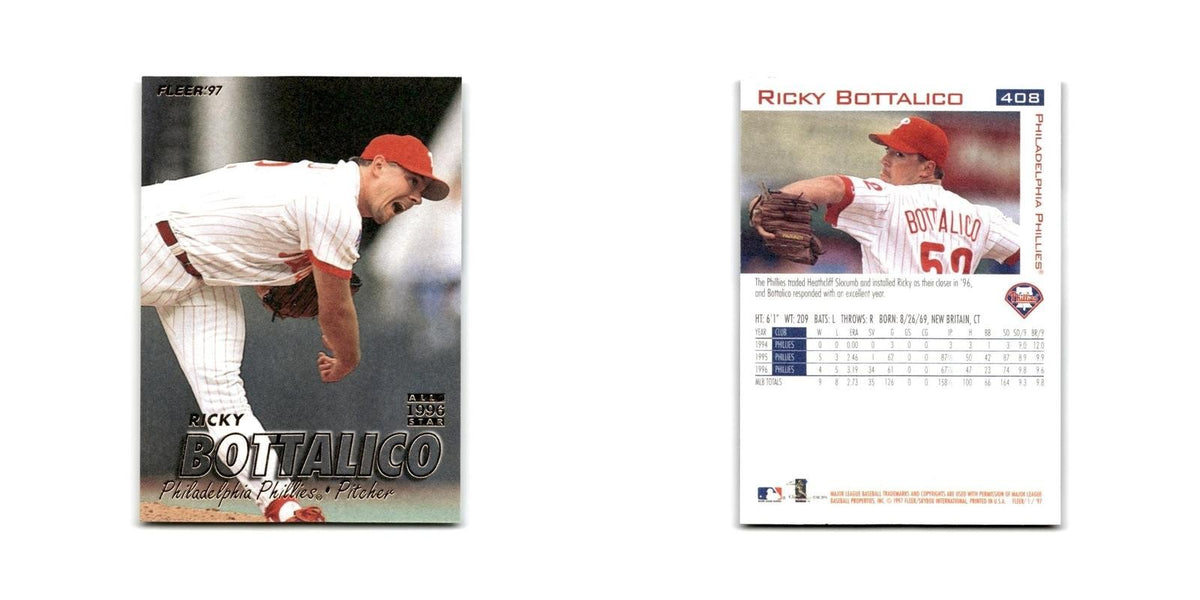 Ricky Bottalico 1997 Fleer #408 Philadelphia Phillies Baseball Card NM