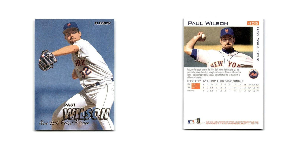 Paul Wilson 1997 Fleer #405 New York Mets Baseball Card NM