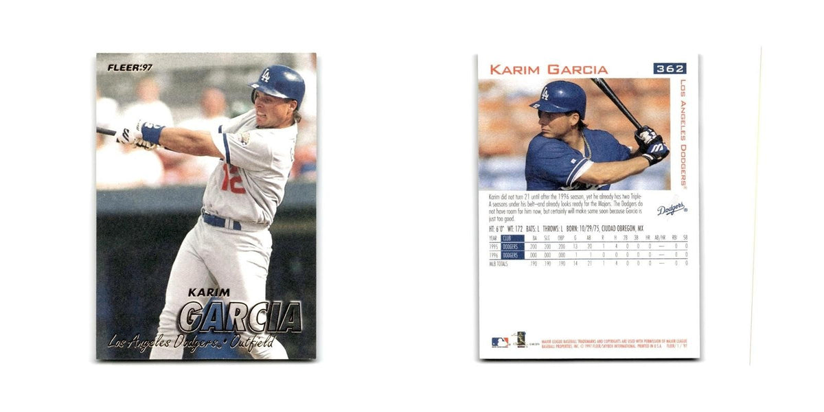Karim Garcia 1997 Fleer #362 Los Angeles Dodgers Baseball Card NM
