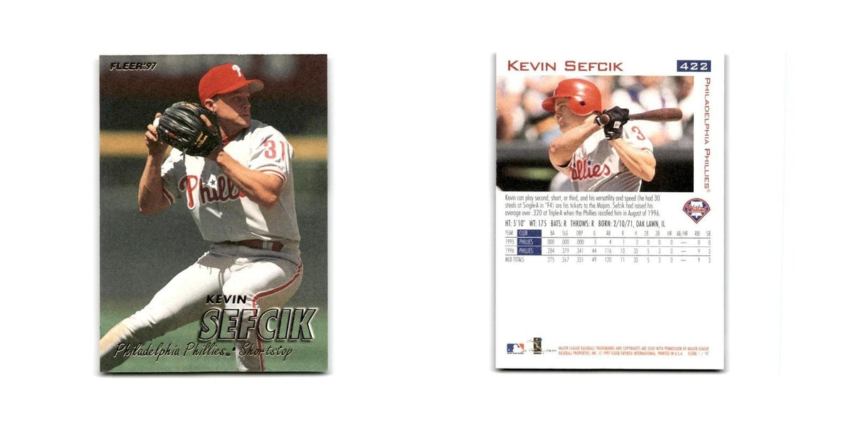 Kevin Sefcik 1997 Fleer #422 Philadelphia Phillies Baseball Card NM