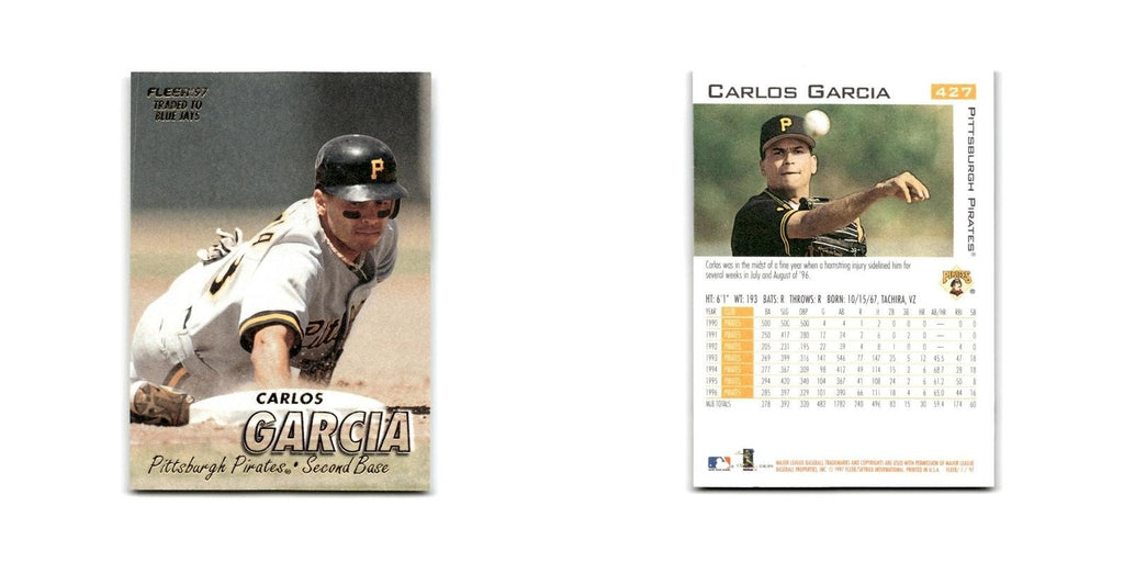 Carlos Garcia 1997 Fleer #427 Toronto Blue Jays Baseball Card NM