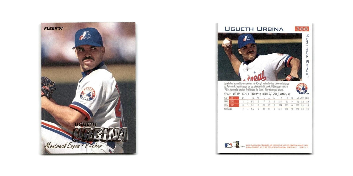 Ugueth Urbina 1997 Fleer #388 Montreal Expos Baseball Card NM