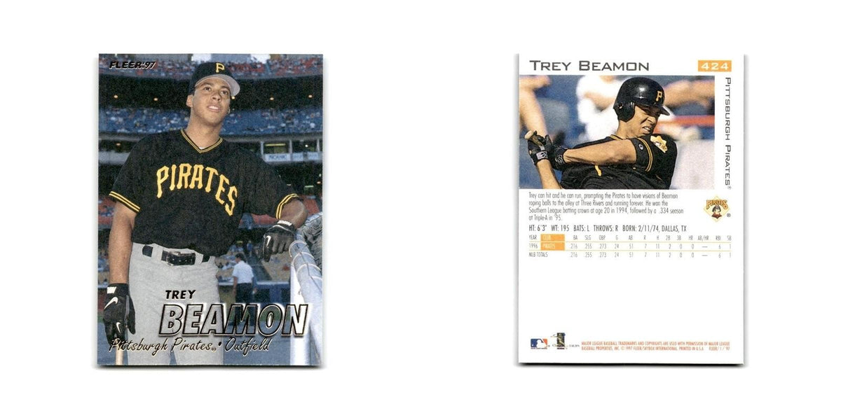 Trey Beamon 1997 Fleer #424 Pittsburgh Pirates Baseball Card NM