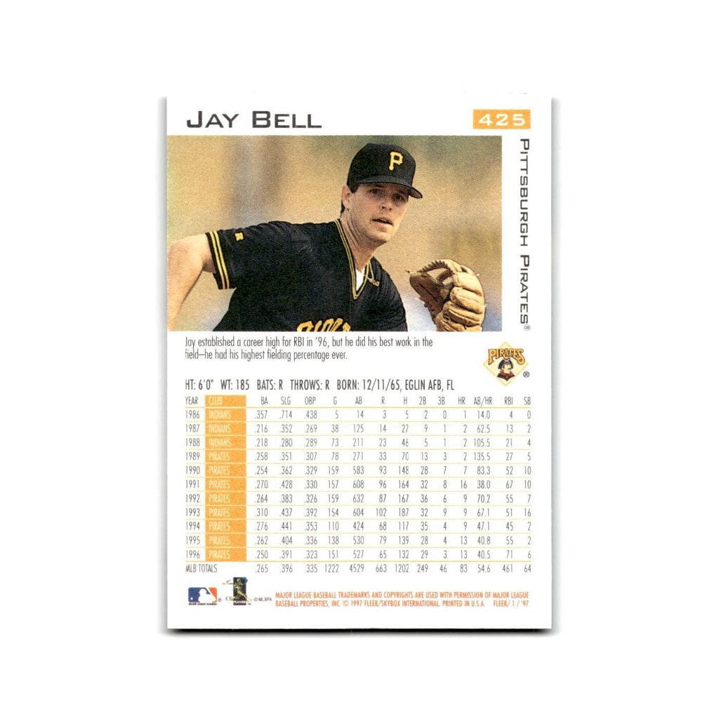 Jay Bell 1997 Fleer #425 Pittsburgh Pirates Baseball Card NM