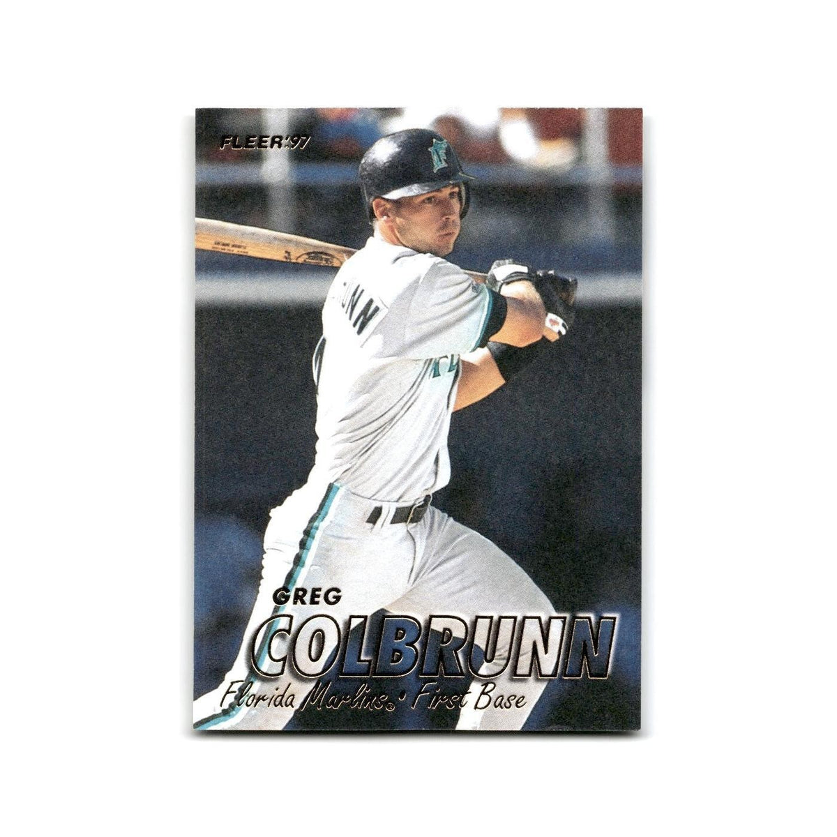 Greg Colbrunn 1997 Fleer #327 Florida Marlins Baseball Card NM