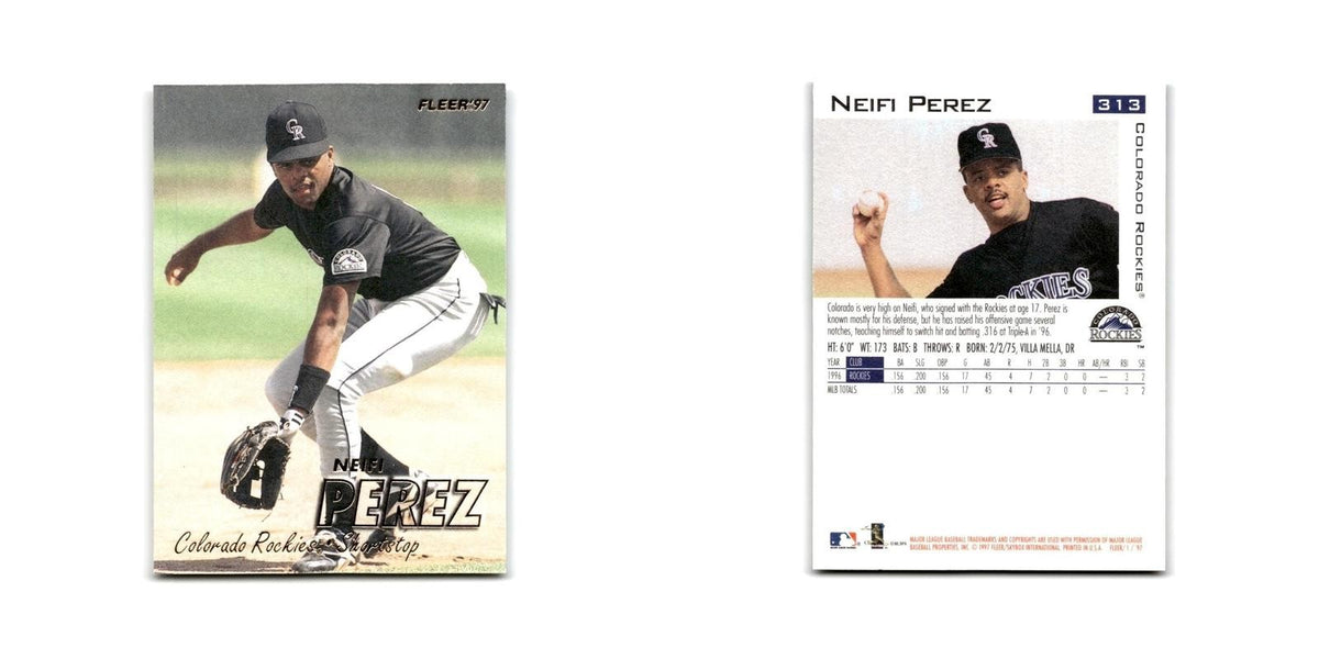 Neifi Perez 1997 Fleer #313 Colorado Rockies Baseball Card NM