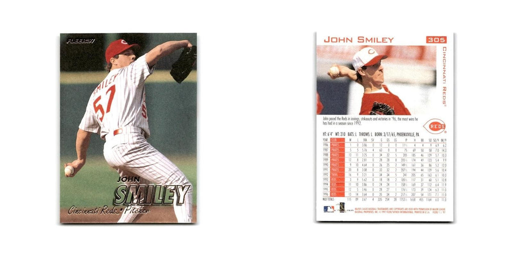 John Smiley 1997 Fleer #305 Cincinnati Reds Baseball Card NM