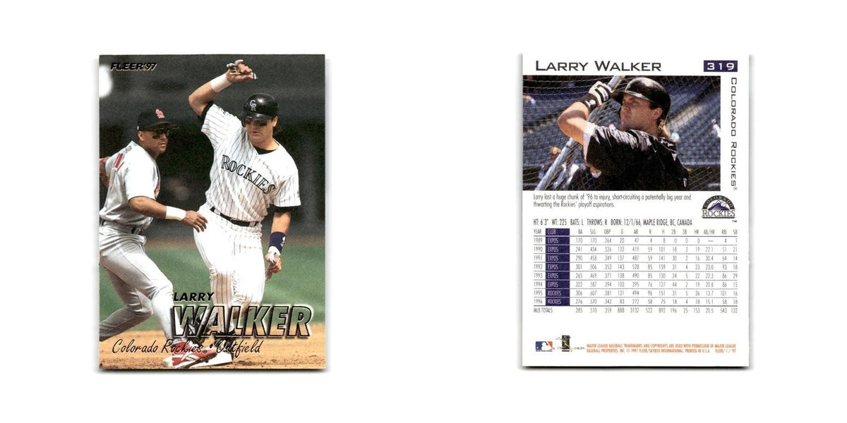 Larry Walker 1997 Fleer #319 Colorado Rockies Baseball Card NM