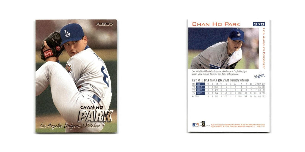 Chan Ho Park 1997 Fleer #370 Los Angeles Dodgers Baseball Card NM