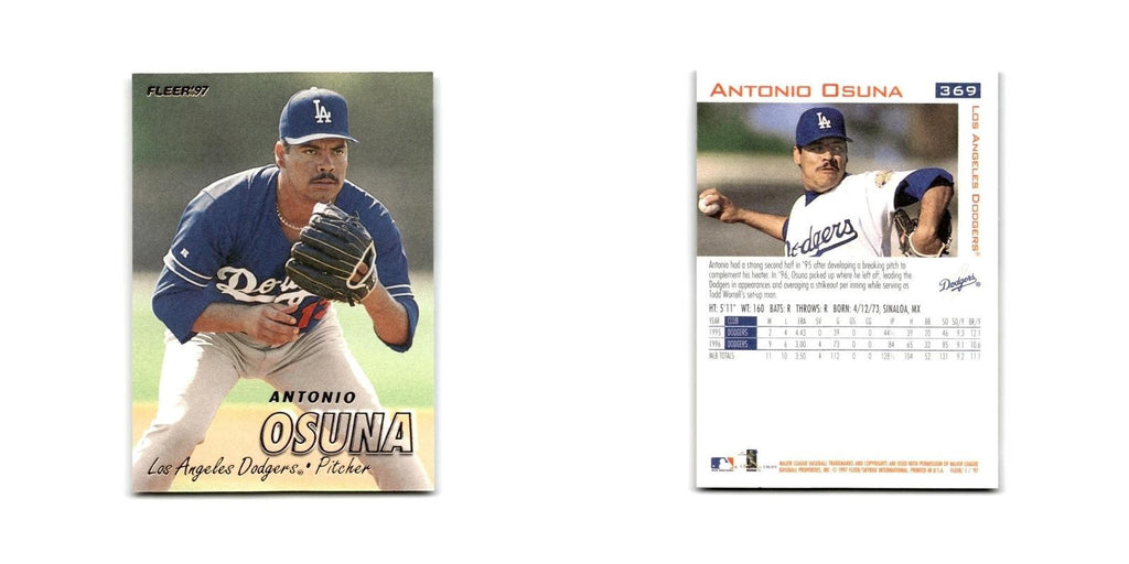 Antonio Osuna 1997 Fleer #369 Los Angeles Dodgers Baseball Card NM