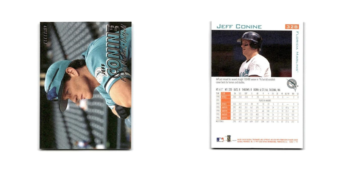 Jeff Conine 1997 Fleer #328 Florida Marlins Baseball Card NM