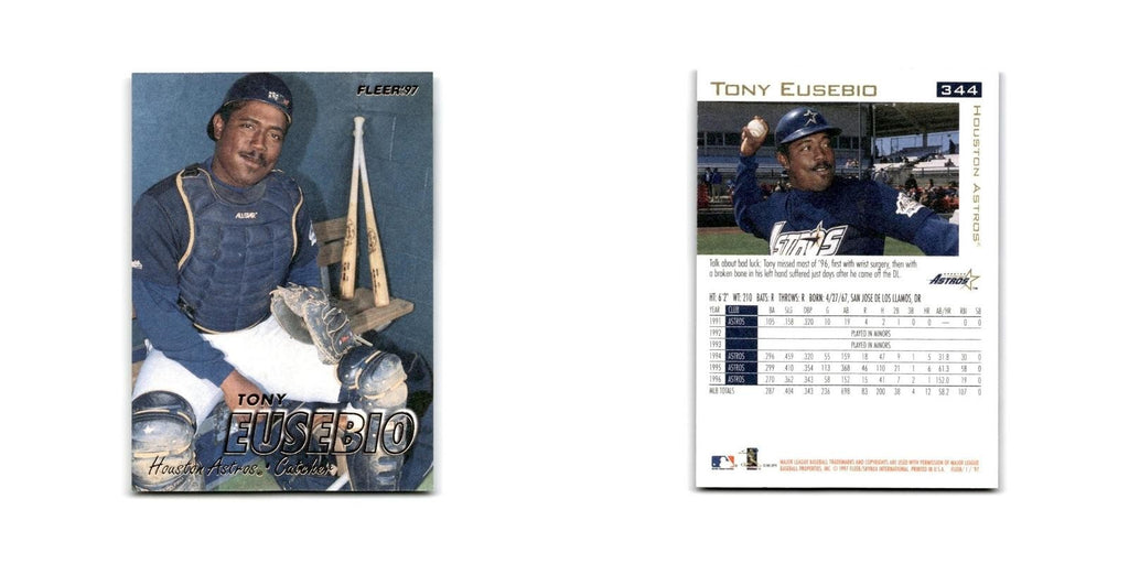 Tony Eusebio 1997 Fleer #344 Houston Astros Baseball Card NM