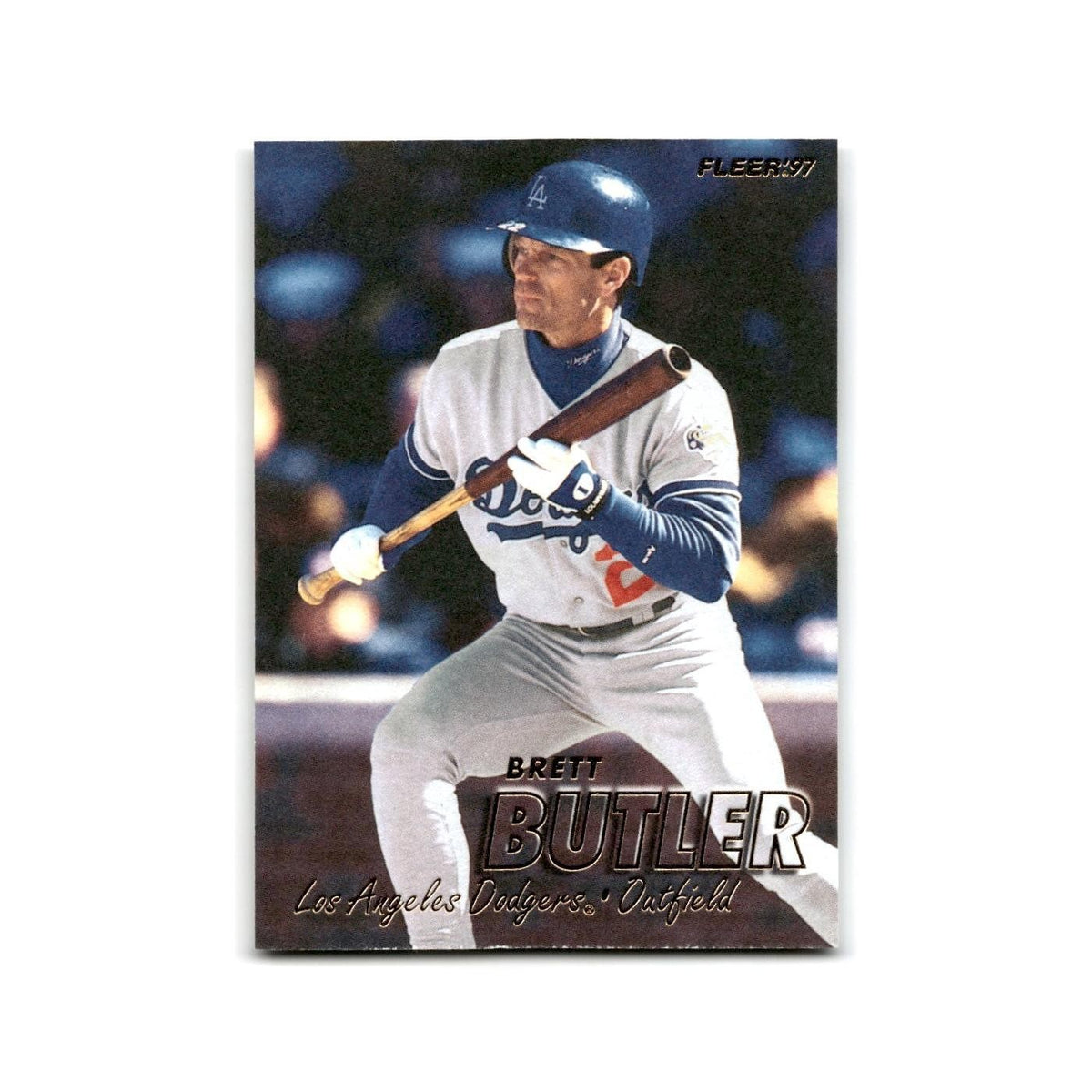Brett Butler 1997 Fleer #357 Los Angeles Dodgers Baseball Card NM