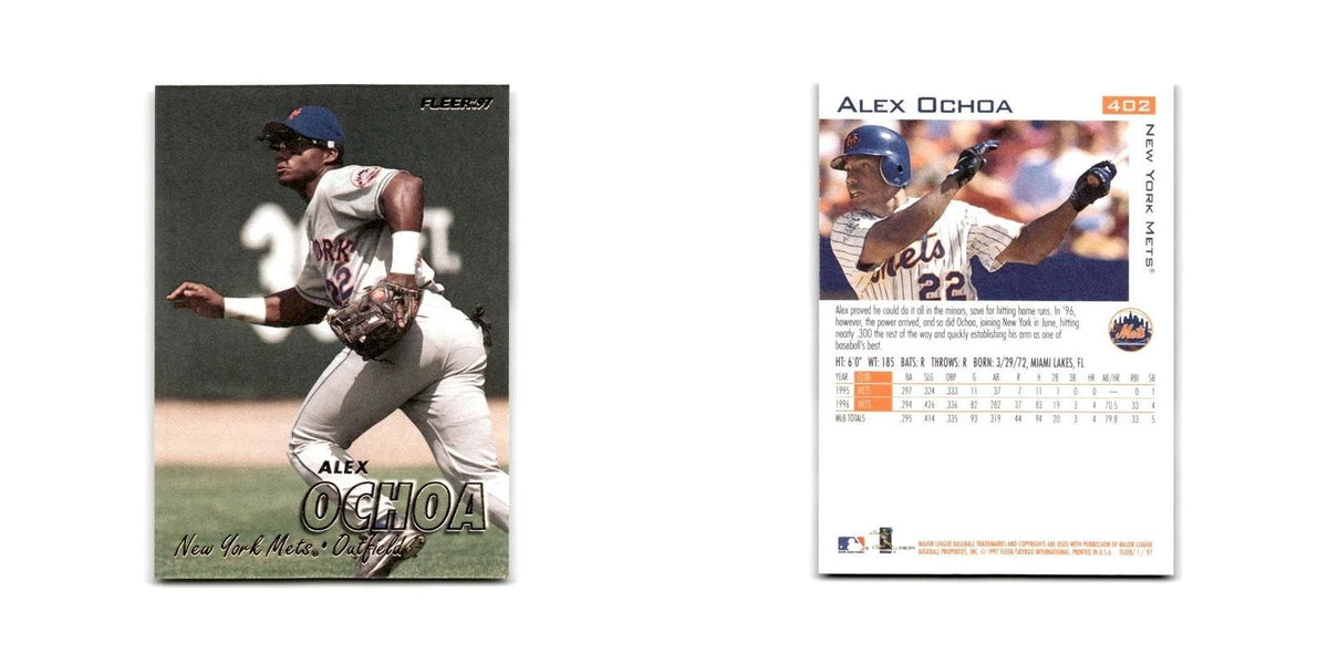 Alex Ochoa 1997 Fleer #402 New York Mets Baseball Card NM