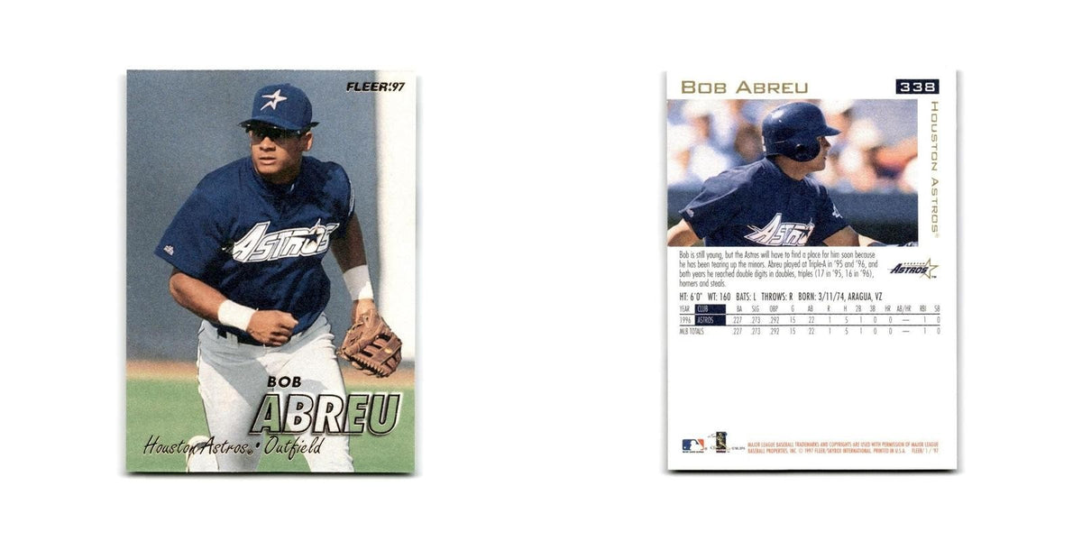 Bob Abreu 1997 Fleer #338 Houston Astros Baseball Card NM