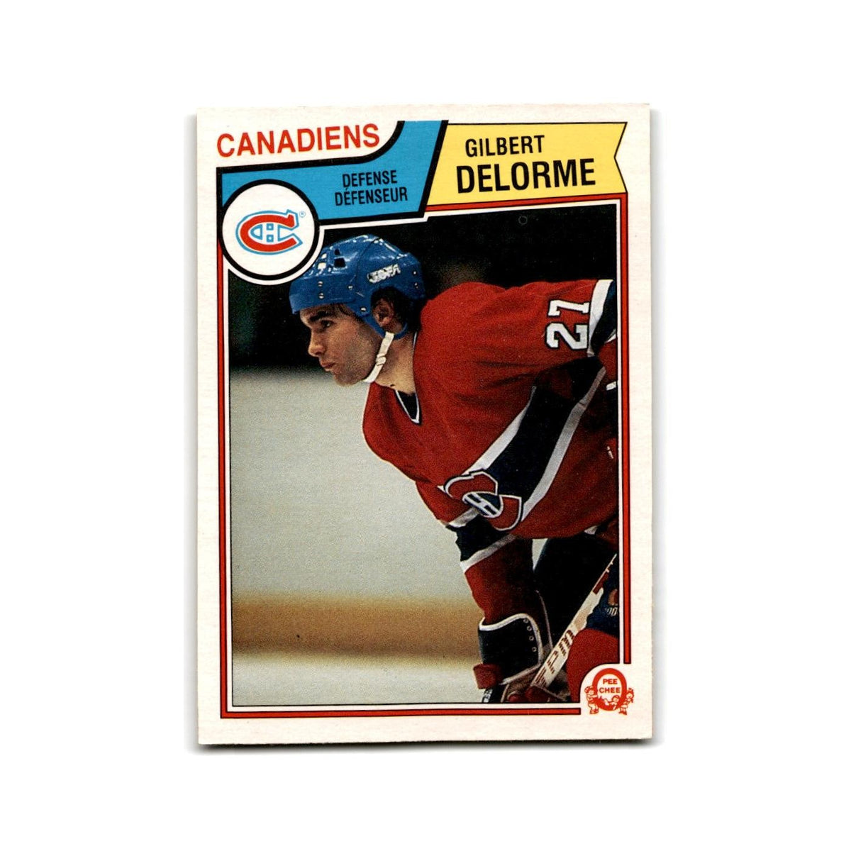 1983 O-Pee-Chee Gilbert Delorme RC Montreal Canadiens #186