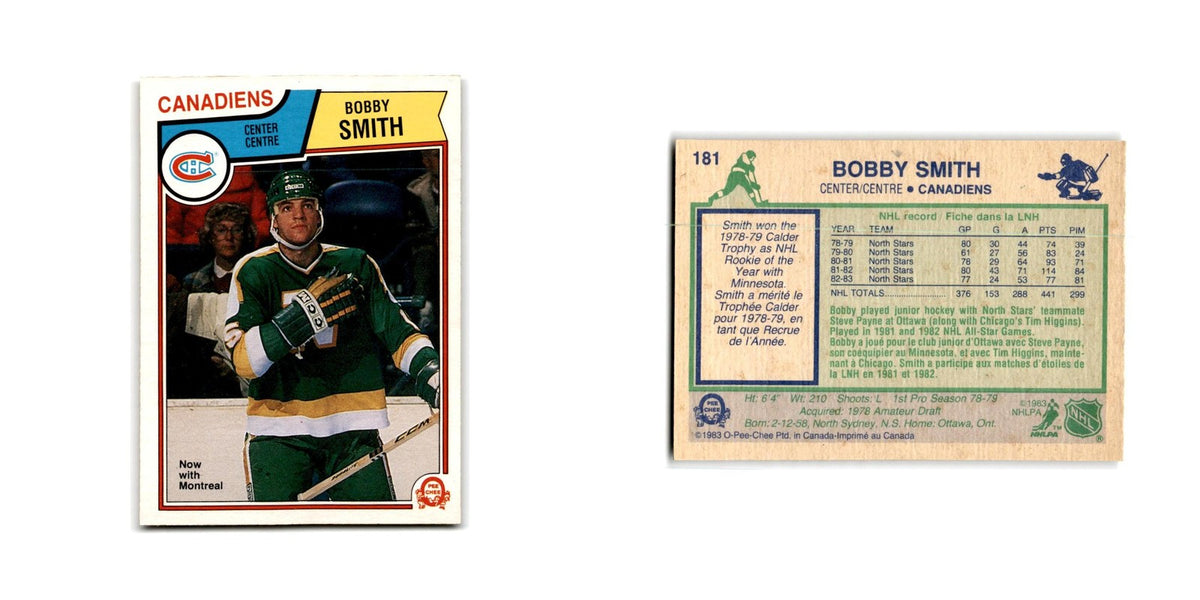 1983 O-Pee-Chee Bobby Smith Montreal Canadiens #181