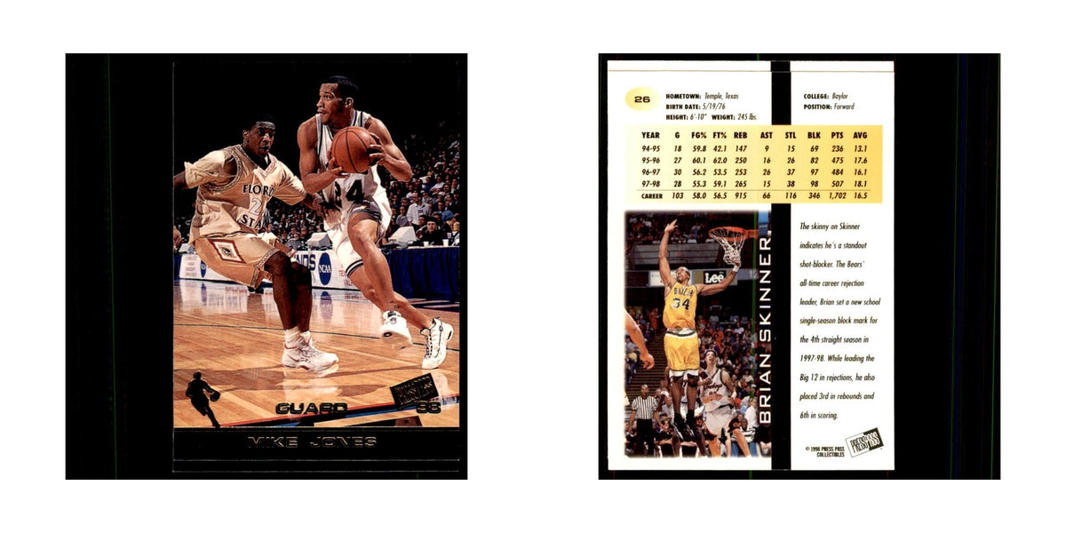 1998 Press Pass Brian Skinner Basketball Cards #26