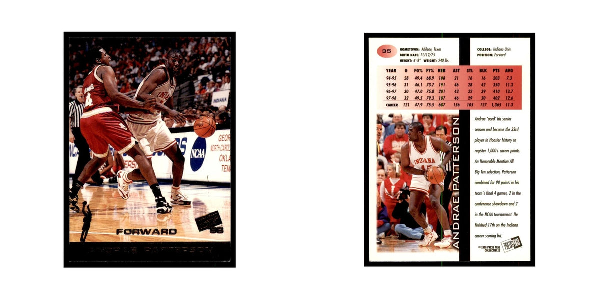 1998 Press Pass Andrae Patterson Basketball Cards #35