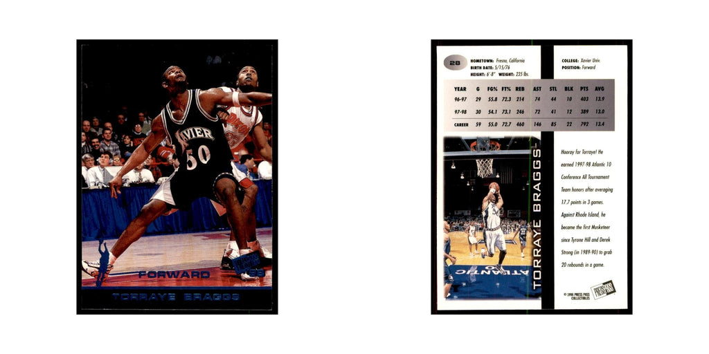 1998 Press Pass Torraye Braggs Basketball Cards #28