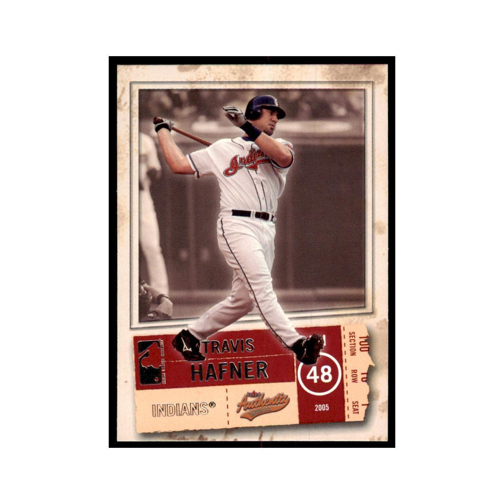 2005 Fleer Authentix Travis Hafner Baseball Cards #63
